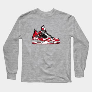 AJ IV - Sketch ! Red Kicks !!! HOT WEAR !!! Long Sleeve T-Shirt